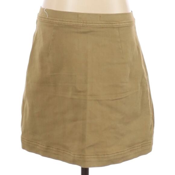 NWT Urban Outfitters Others Follow Khaki Lace Up Mini Skirt S - Picture 3 of 7